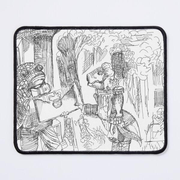 Item preview, Frog Footman and Fish Footman, Alice in Wonderland, TeresaTown at Redbubble, 2020 designed and sold by Mark Stansberry.