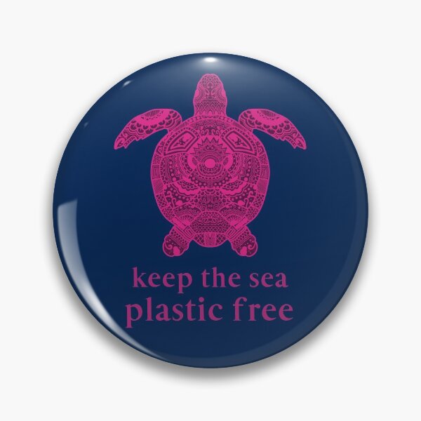 Item preview, Keep The Sea Plastic Free. Save The Ocean Pink Turtle designed and sold by Rebel-Design.