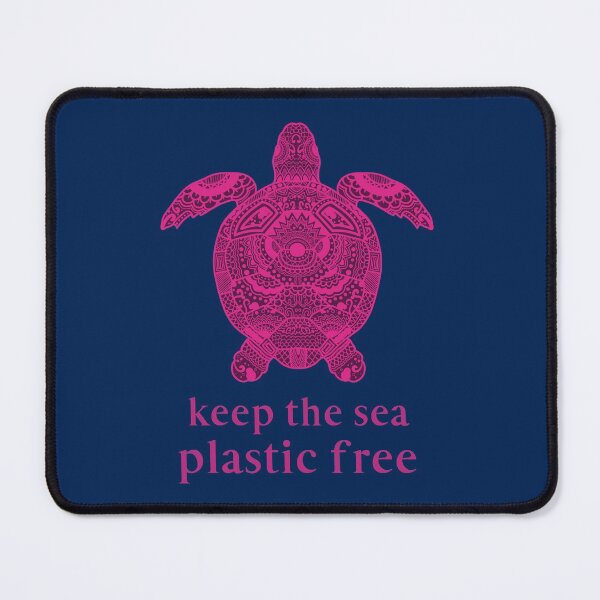 Item preview, Keep The Sea Plastic Free. Save The Ocean Pink Turtle designed and sold by Rebel-Design.