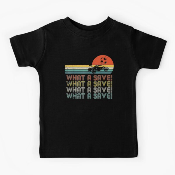 What a save Vintage Retro Rocket Soccer Car T-Shirt Kids T-Shirt