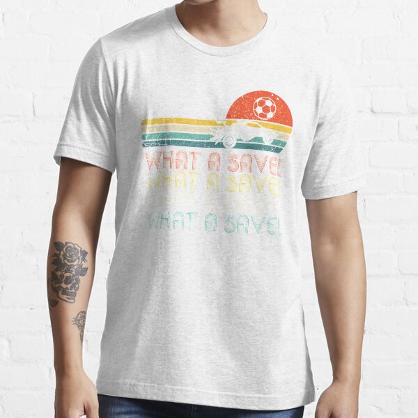 What a save Vintage Retro Rocket Soccer Car T-Shirt T-shirt essentiel