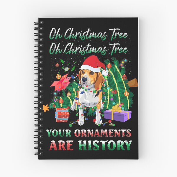 Item preview, Funny oh christmas Tree Beagle dog ornaments history designed and sold by BrennaEirlys.
