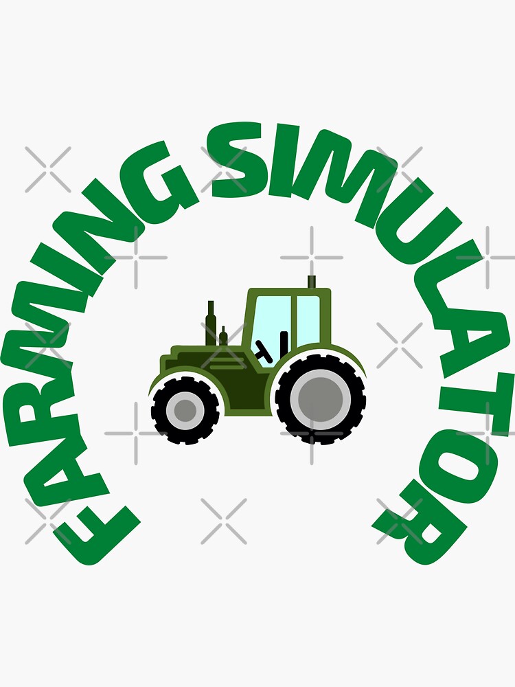 "Farming simulator" Sticker for Sale by Stalik13 | Redbubble