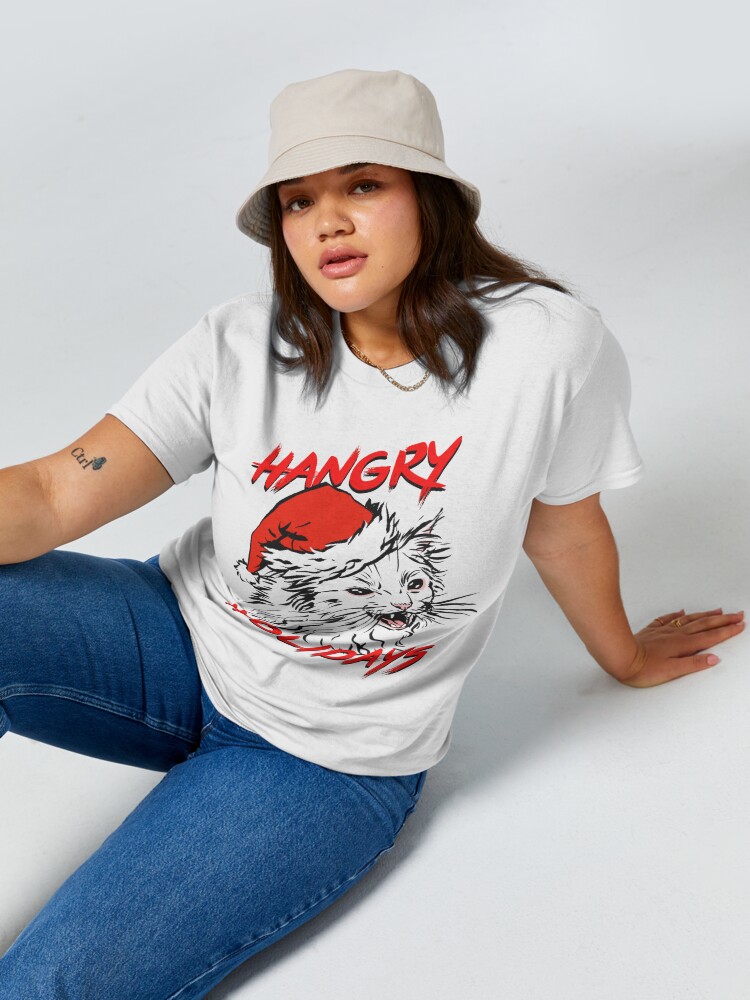 Disover Hangry Holidays! Thurston's Cat Christmas Classic T-Shirt