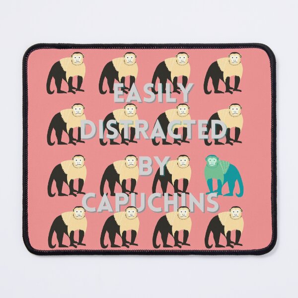 Item preview, Easily Distracted by Capuchins designed and sold by baldbird.