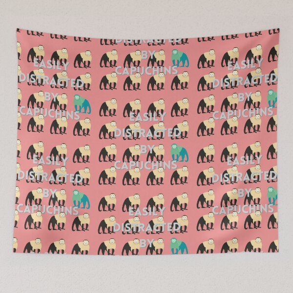 Item preview, Easily Distracted by Capuchins designed and sold by baldbird.