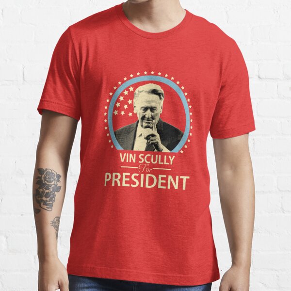 Vin Scully Vin Scully For President, Womens Graphic Essential T-Shirt for  Sale by IANVALD