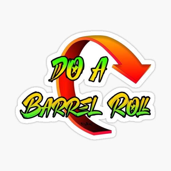 Do a barrel roll! (Bumper Sticker) Spiral Notebook for Sale by