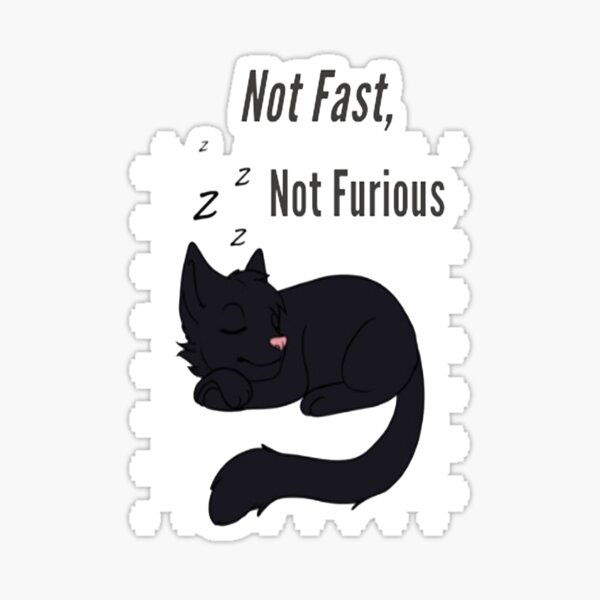 Not Fast, Not Furious Sticker