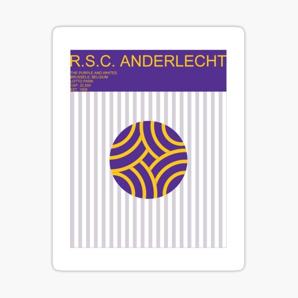 R.S.C. Anderlecht Sticker for Sale by Janjanghanjang