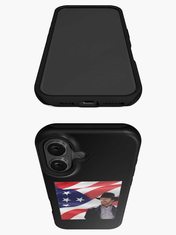 Thumbnail 3 of 4, iPhone Case, Walker Texas Ranger Chuck Norris Patriotic 20 Retro Graphic Shir designed and sold by IANVALD.