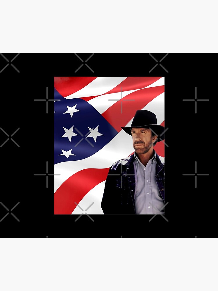 Thumbnail 5 of 5, Mouse Pad, Walker Texas Ranger Chuck Norris Patriotic 20 Retro Graphic Shir designed and sold by IANVALD.