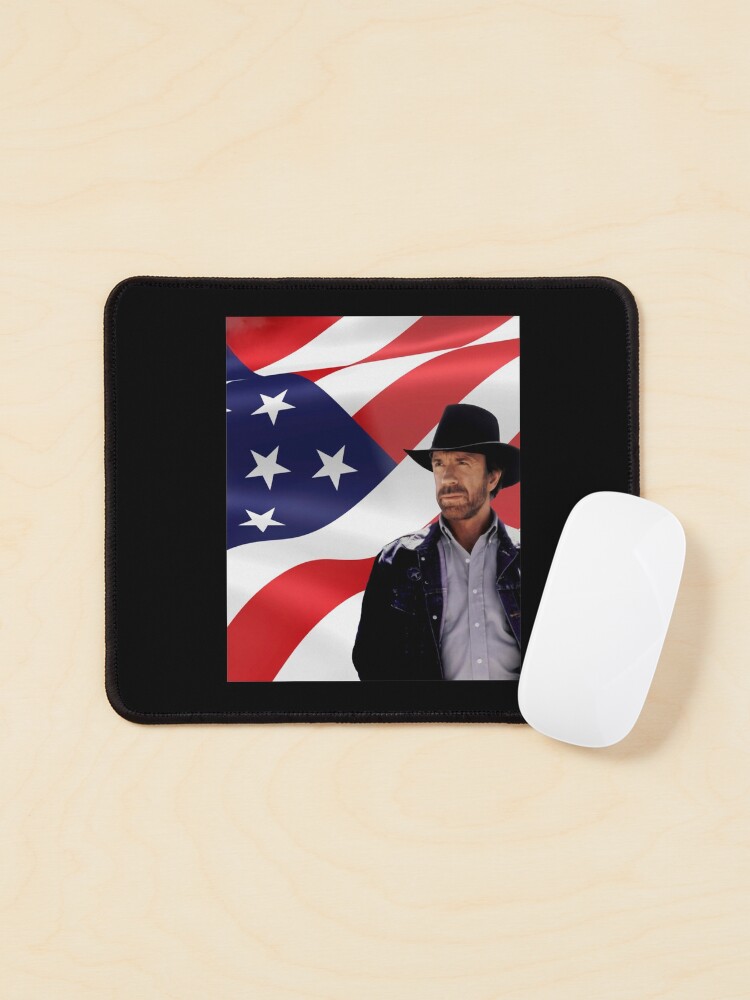 Thumbnail 1 of 5, Mouse Pad, Walker Texas Ranger Chuck Norris Patriotic 20 Retro Graphic Shir designed and sold by IANVALD.