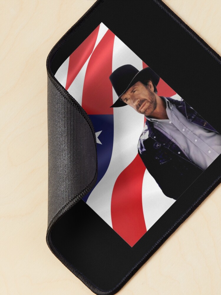 Thumbnail 2 of 5, Mouse Pad, Walker Texas Ranger Chuck Norris Patriotic 20 Retro Graphic Shir designed and sold by IANVALD.