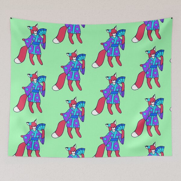 Item preview, Little Red Fox in a Kimono  designed and sold by harrisrose.