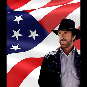 Artwork thumbnail, Walker Texas Ranger Chuck Norris Patriotic 20 Retro Graphic Shir by IANVALD