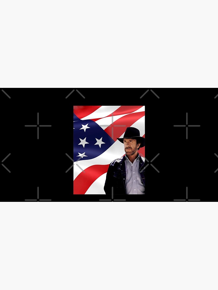 Thumbnail 5 of 5, Mouse Pad, Walker Texas Ranger Chuck Norris Patriotic 20 Retro Graphic Shir designed and sold by IANVALD.