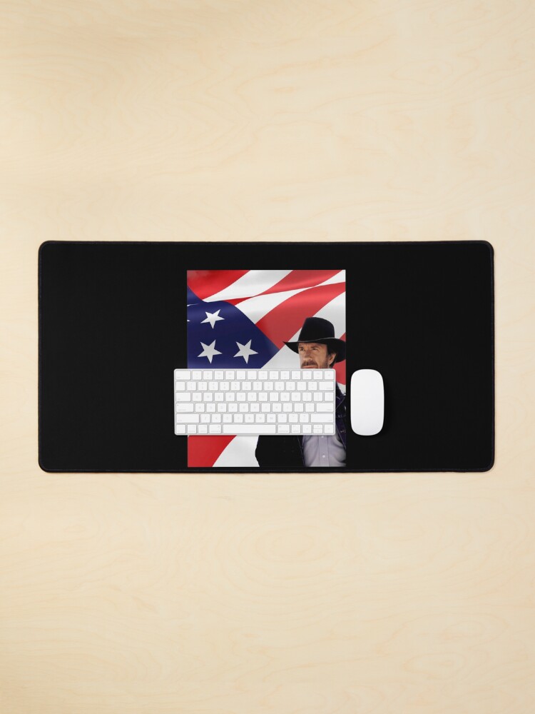 Thumbnail 1 of 5, Mouse Pad, Walker Texas Ranger Chuck Norris Patriotic 20 Retro Graphic Shir designed and sold by IANVALD.
