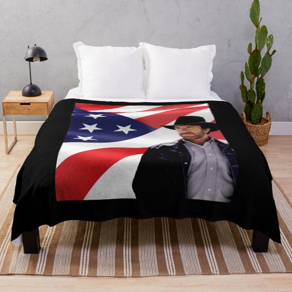 Item preview, Walker Texas Ranger Chuck Norris Patriotic 20 Retro Graphic Shir designed and sold by IANVALD.