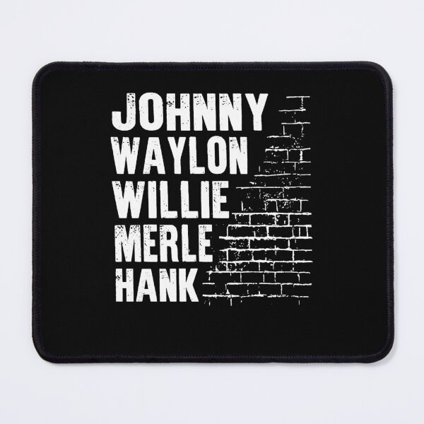 Waylon Willie Merle Hank Johnny Southern Music, For Men Women Full Size Summer Mouse Pad