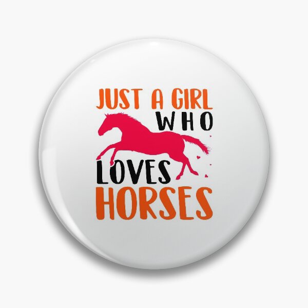 Item preview, Just A Girl Who Loves Horses - White  designed and sold by FastTrackPhotog.