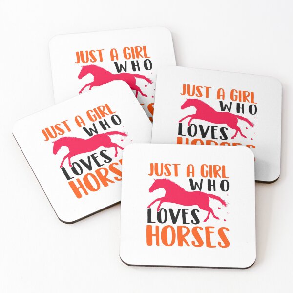 Item preview, Just A Girl Who Loves Horses - White  designed and sold by FastTrackPhotog.