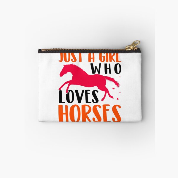 Item preview, Just A Girl Who Loves Horses - White  designed and sold by FastTrackPhotog.