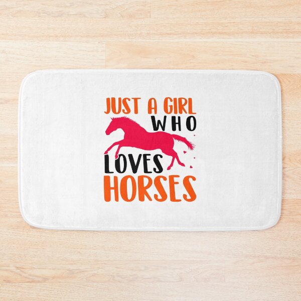 Item preview, Just A Girl Who Loves Horses - White  designed and sold by FastTrackPhotog.