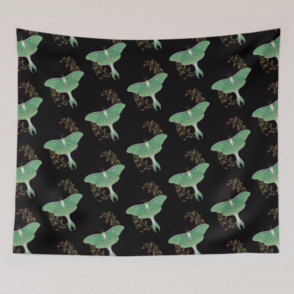 Item preview, Oval Luna moth design pattern/print designed and sold by Death-byart.