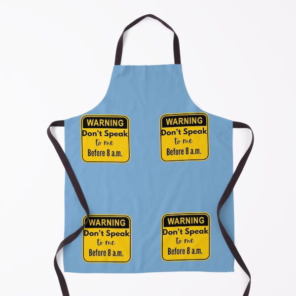 Item preview, Warning Don't Speak to me Before 8 a.m. designed and sold by FauxAesthetic.