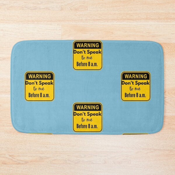 Item preview, Warning Don't Speak to me Before 8 a.m. designed and sold by FauxAesthetic.