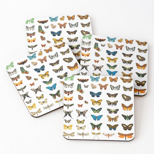 Item preview, Vintage butterflies and moths, remix from artworks by Charles Dessalines D'orbigny designed and sold by dusie.