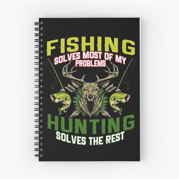 Item preview, Fishing Solves Most Of My Problems Hunting Solves The Rest For Fishing And Hunting Lovers Happy Campers designed and sold by PendrasArt75.