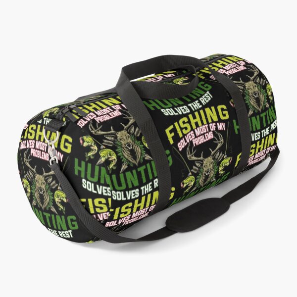Item preview, Fishing Solves Most Of My Problems Hunting Solves The Rest For Fishing And Hunting Lovers Happy Campers designed and sold by PendrasArt75.