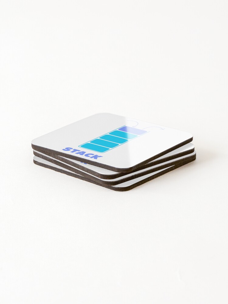 Thumbnail 4 of 5, Coasters (Set of 4), Stack Data Structure designed and sold by Mechashadow.
