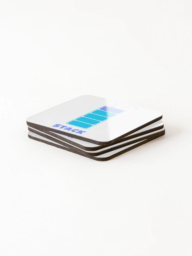 Thumbnail 4 of 5, Coasters (Set of 4), Stack Data Structure designed and sold by Mechashadow.