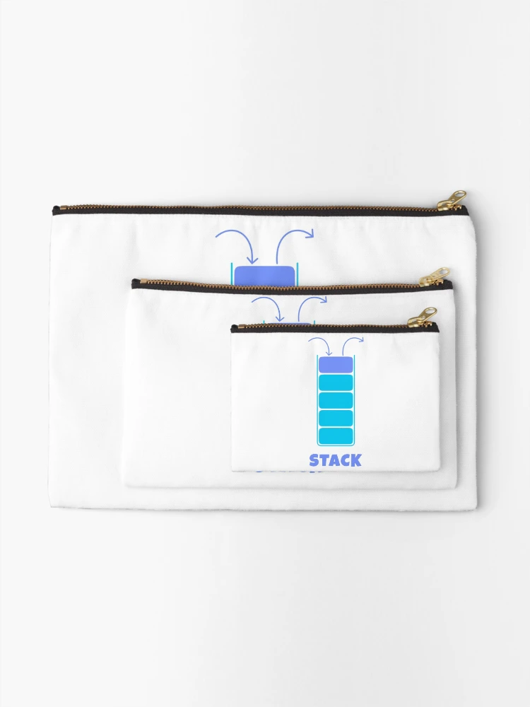 Thumbnail 2 of 4, Zipper Pouch, Stack Data Structure designed and sold by Mechashadow.