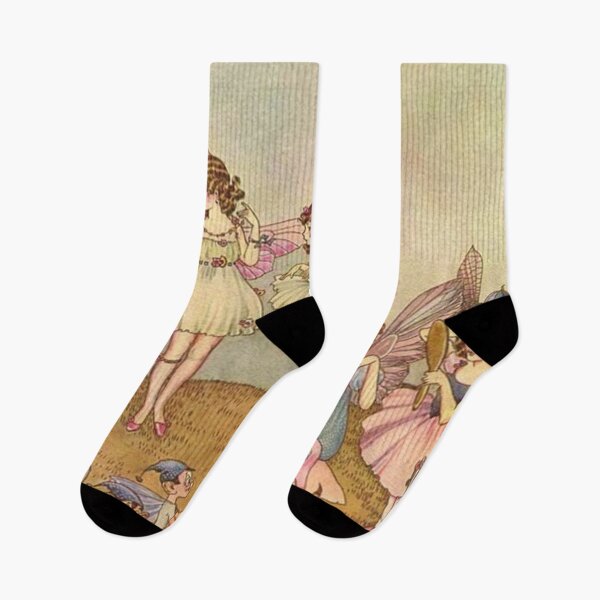 Artikelvorschau, Vintage Illustration von Ida Rentoul Outhwaite Fairy Frock entworfen und verkauft von Pinkmagenta.