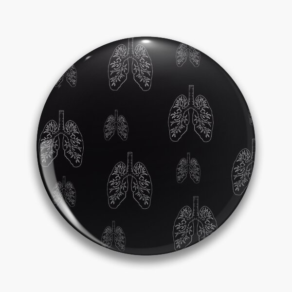 Item preview, White lung on black pattern/print designed and sold by Death-byart.