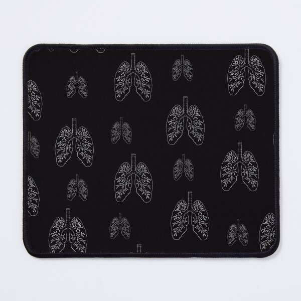 Item preview, White lung on black pattern/print designed and sold by Death-byart.
