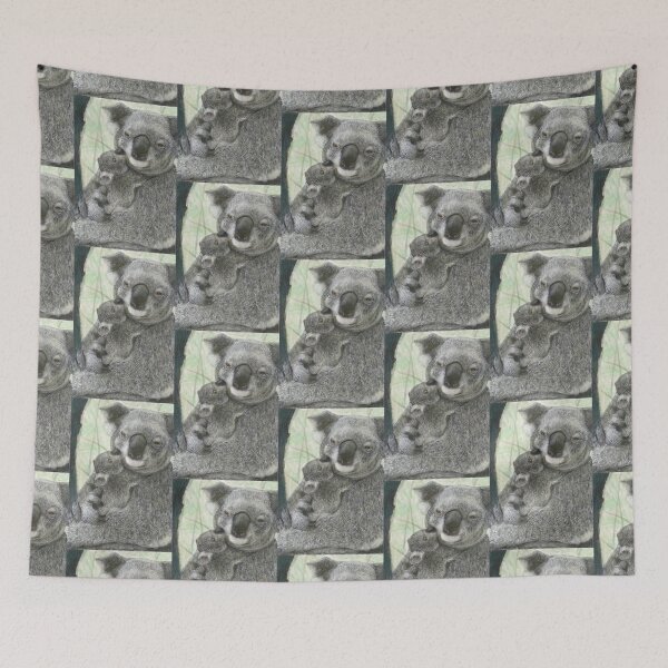 Item preview, The Portrait of a Lovely Koala Family designed and sold by LanLanGallery.