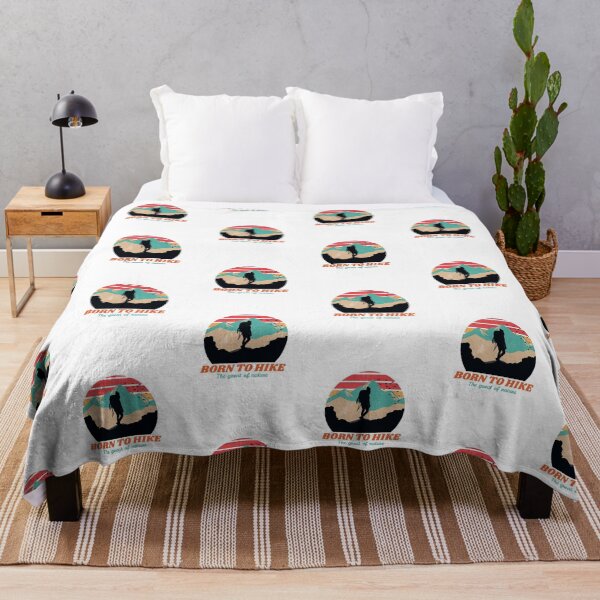 Item preview, Vintage Sunset Retro. Born to hike. The great of nature. designed and sold by PrintNJoy.