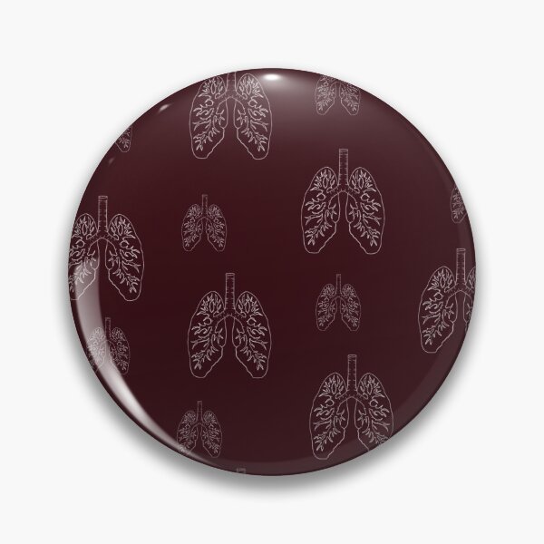 Item preview, White lung on maroon background pattern/print designed and sold by Death-byart.