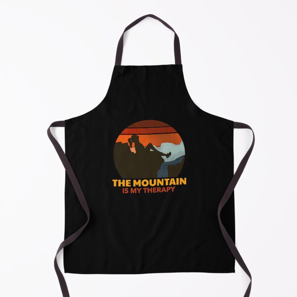 Item preview, The mountain is my therapy. Born to hike. Retro Vintage Sunset. designed and sold by PrintNJoy.