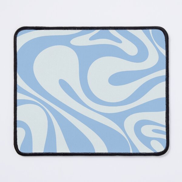 Item preview, Mod Swirl Retro Abstract Pattern in Light Powder Blue  designed and sold by kierkegaard.