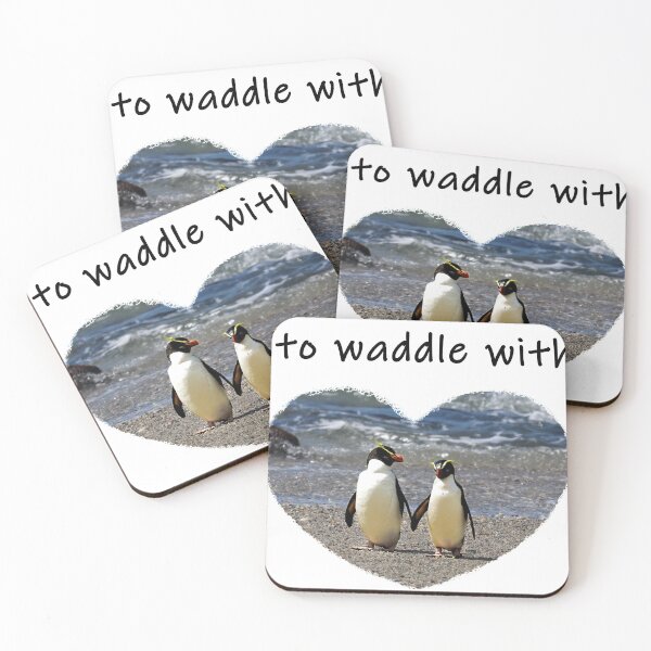 Item preview, Care to Waddle with me? Fiordland Penguins (black text) designed and sold by SBPenguins.