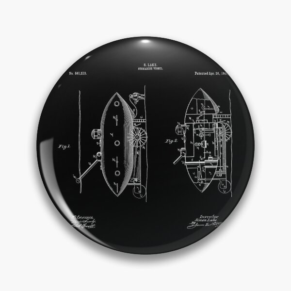 Item preview,  Submarine Vessel Patent  designed and sold by LadyMay Vintage.