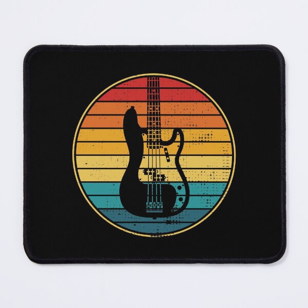 Item preview, Retro Vintage Circle Sunset P-Style Bass Guitar designed and sold by nightsworthy.