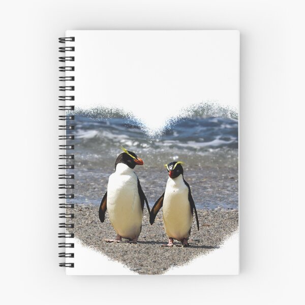 Item preview, I like long waddles on the beach...  Fiordland Penguins (white text) designed and sold by SBPenguins.