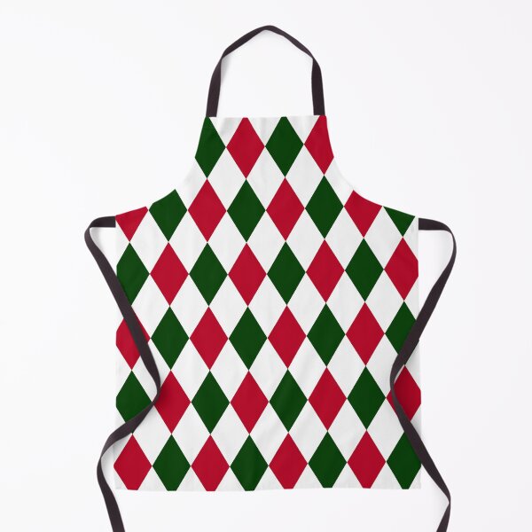 Item preview, Red, Green and White Harlequin Diamond Christmas Pattern designed and sold by Gsallicat.